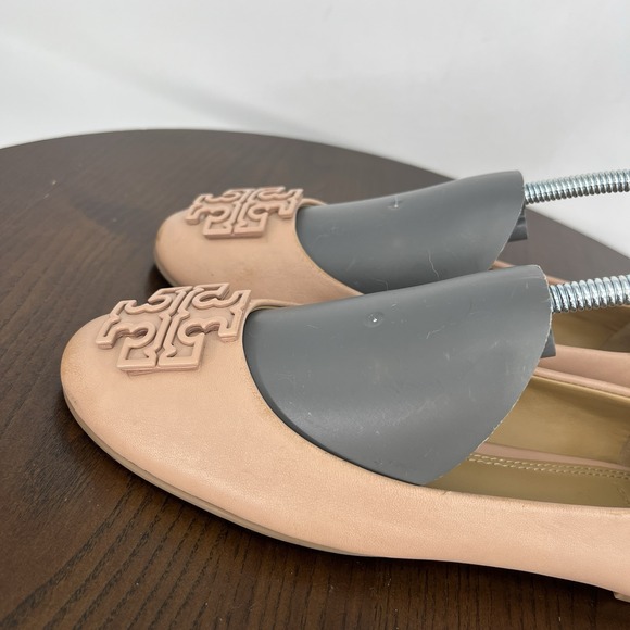 Tory Burch Melinda Shoes Women's 6M Pink Nude Leather Ballet Flats Ballerina - Picture 11 of 16